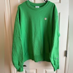 Champion green embroidered crewneck sweatshirt